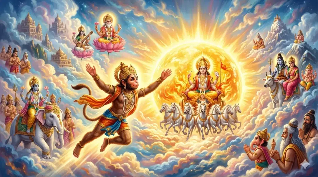 Why Did Hanuman Try to Eat the Sun? The Childhood Story of Hanuman