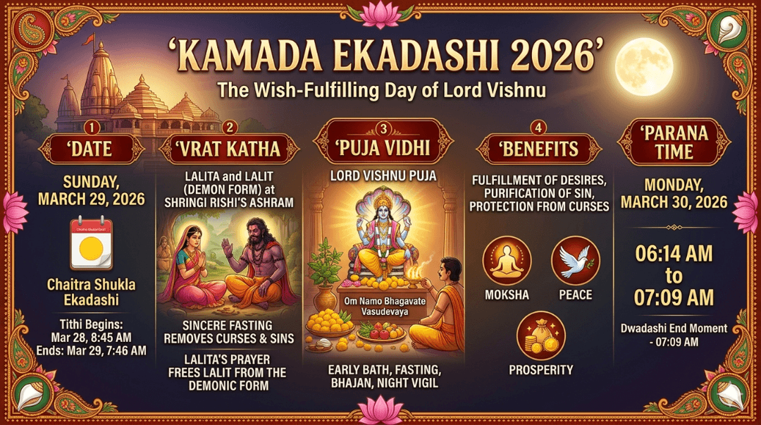 Kamada Ekadashi 2026: Date, Vrat Katha, Puja Vidhi, Benefits & Parana Time